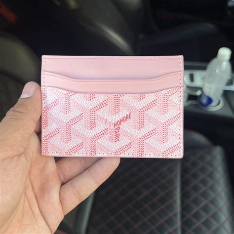 real goyard pink|pink goyard wallet.